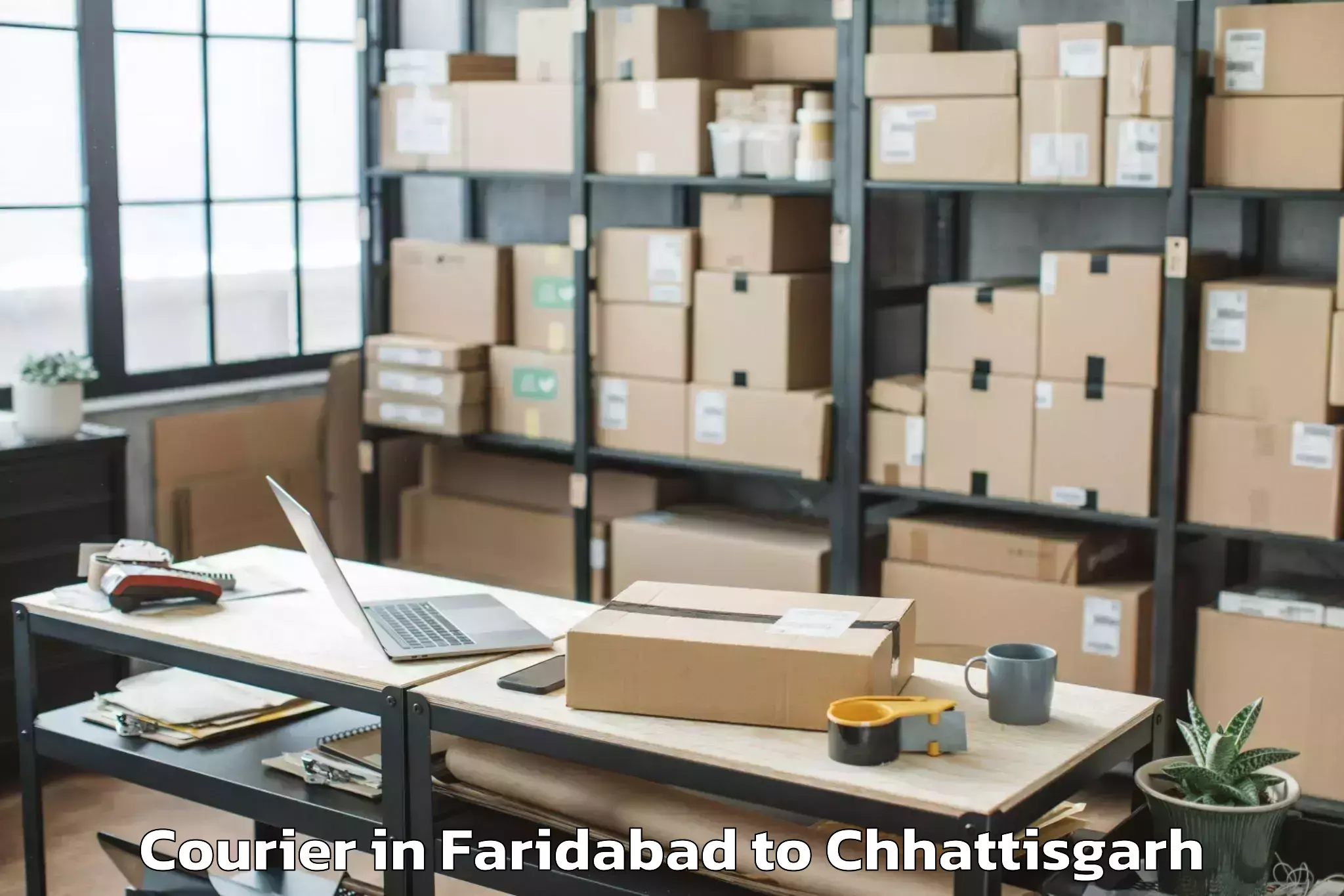 Efficient Faridabad to Dongargaon Courier